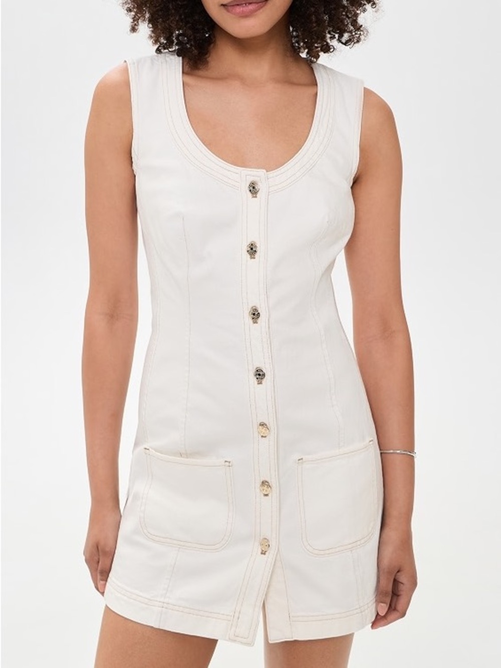 Frame Ivory Denim Dress